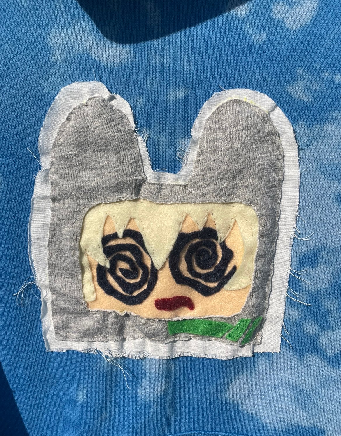smidge patchwork bleach hoodie product image (2)