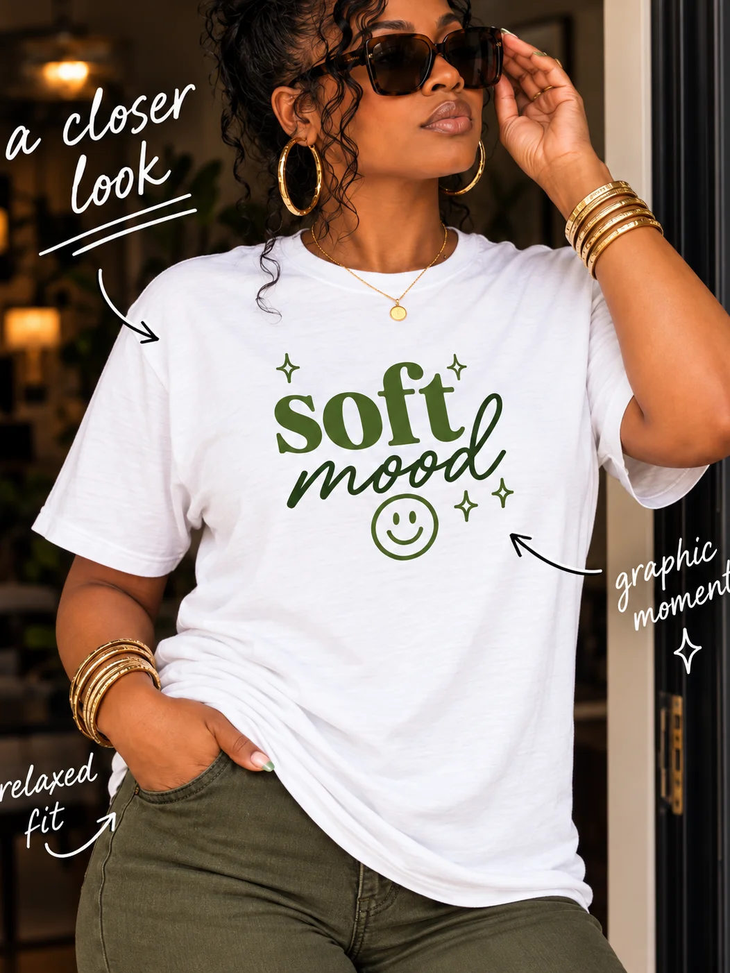 Soft Mood Graphic T-Shirt | Pretty Pothead product image (3)