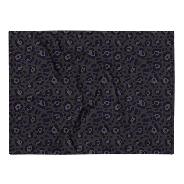 Comfortable Throw Blanket with Bold Black Leopard Print product image (1)