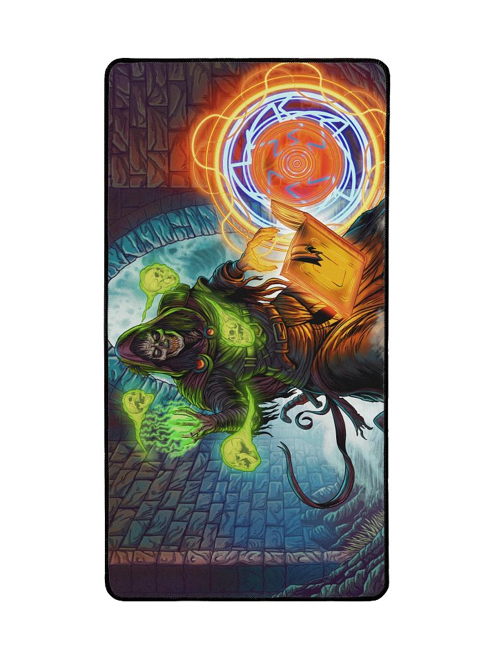 'Zombie Wizard' Hand Drawn Playmat by DarkSideTokens! product image (2)
