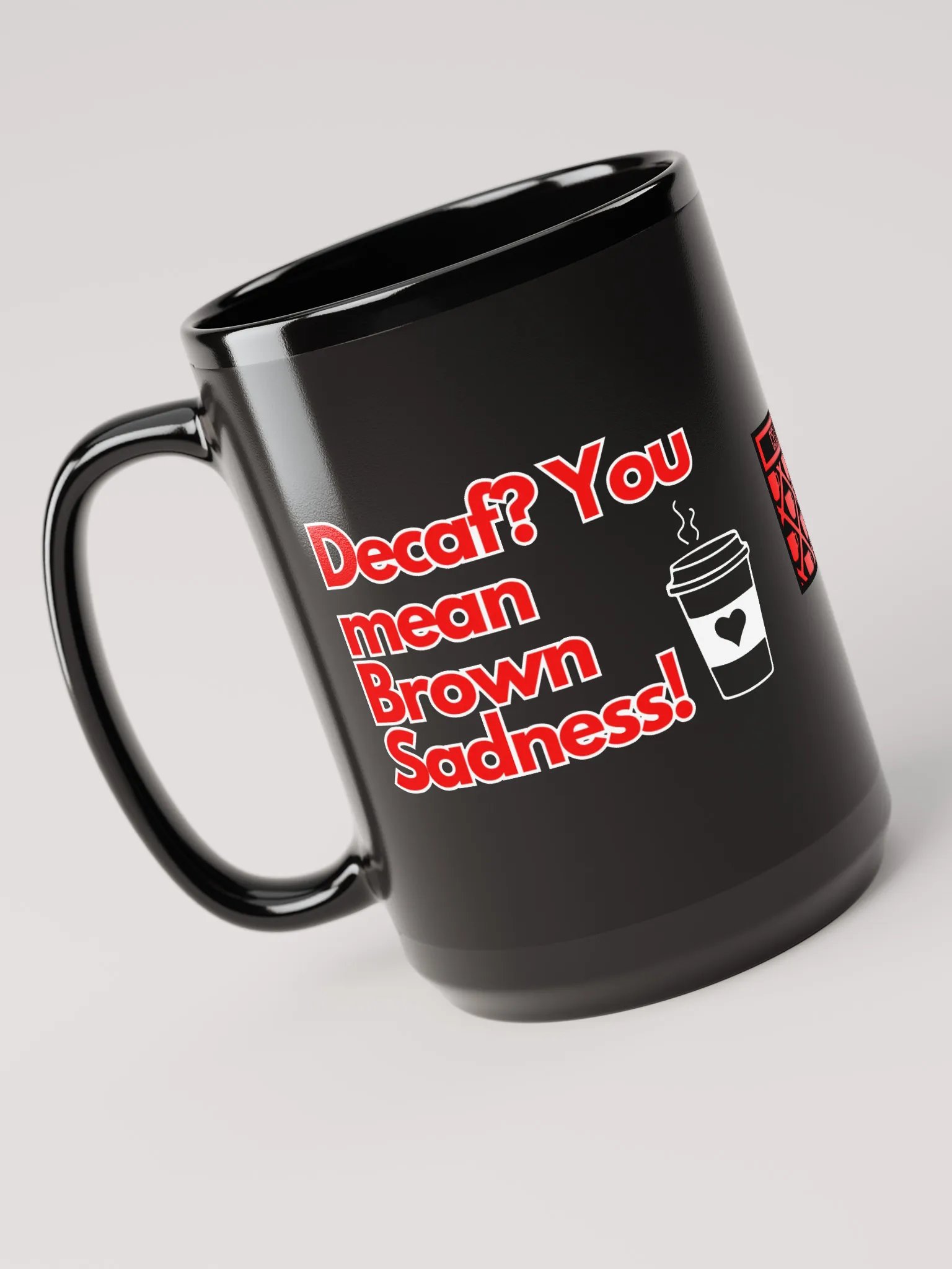 Cellar 8T Coffee - Brown Sadness - Gloss Black Mug product image (3)