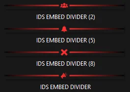 RedRum Embed Divider Bars product image (1)