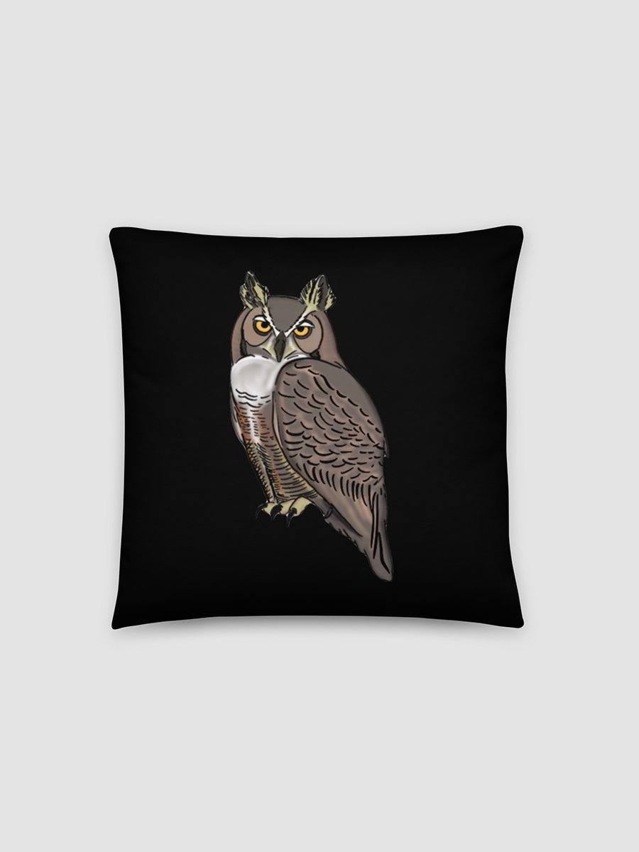 Owl Pillow - Black product image (2)