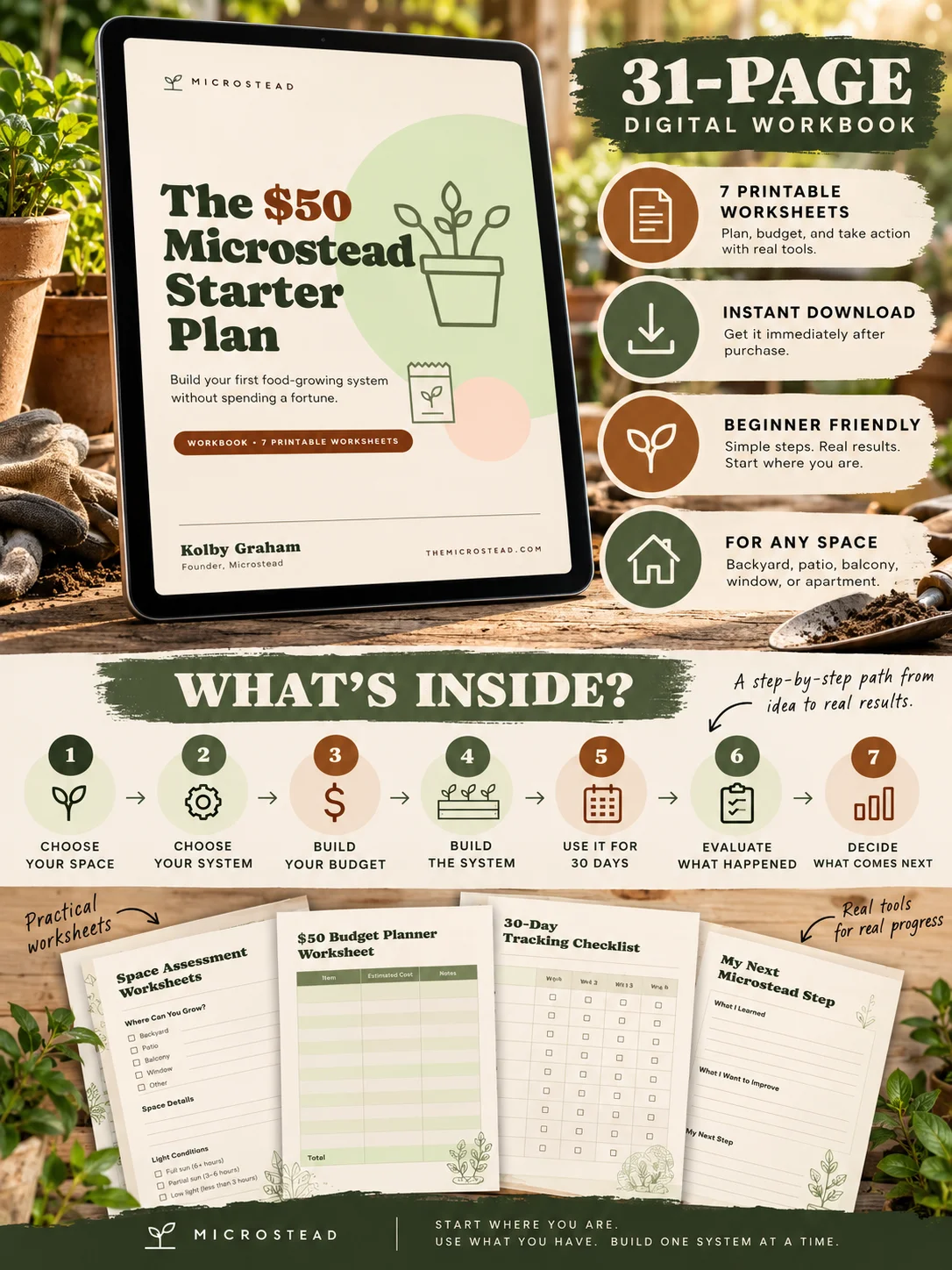 The $50 Microstead Starter Plan product image (2)