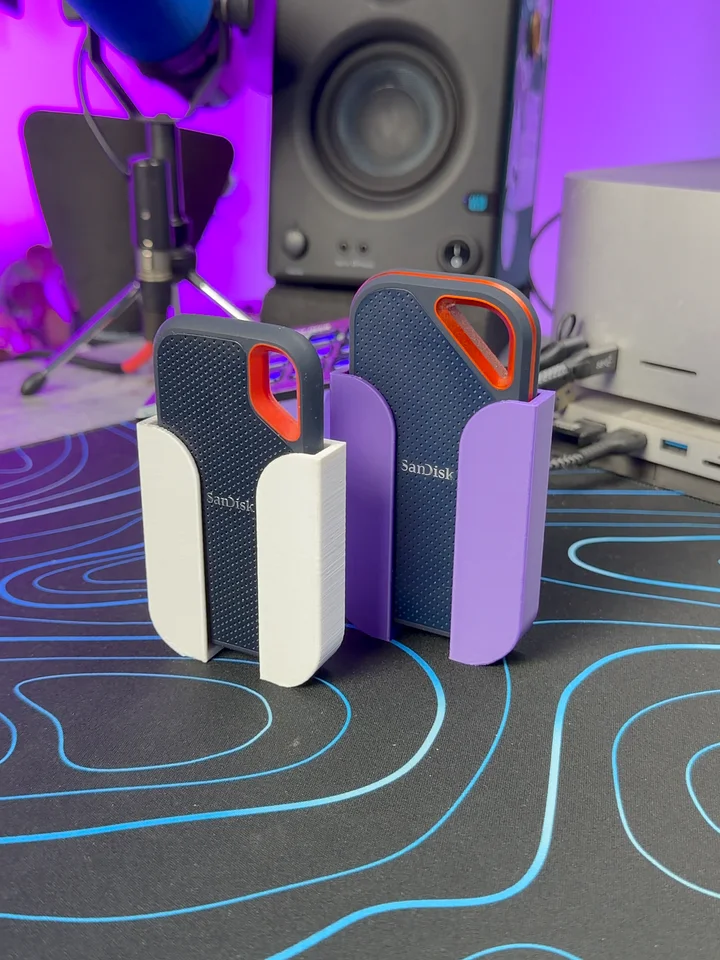 RigJunkie Skadis Sandisk SSD Holder Set .STL File Download product image (1)