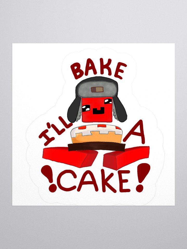 Bake A Cake Cartoon Sticker product image (1)