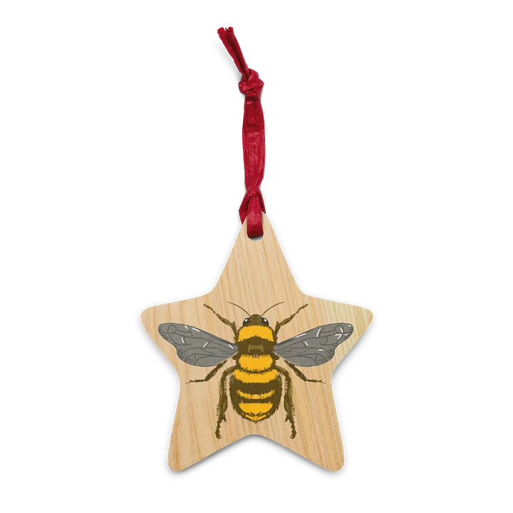 Bee Star Heart Ornament product image (2)
