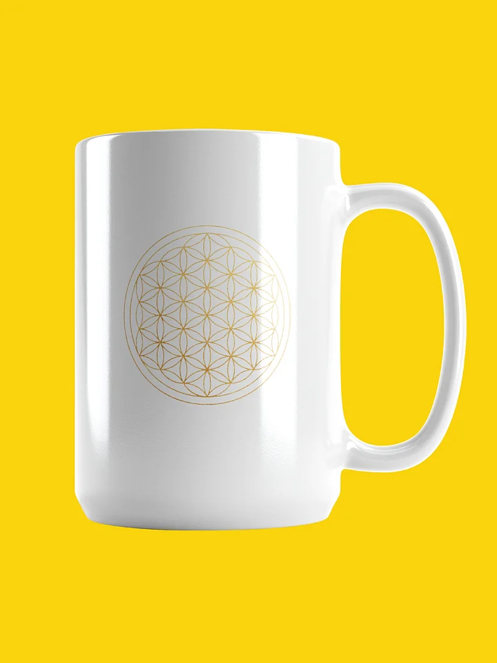 White Glossy Mug | Flower of Life product image (1)