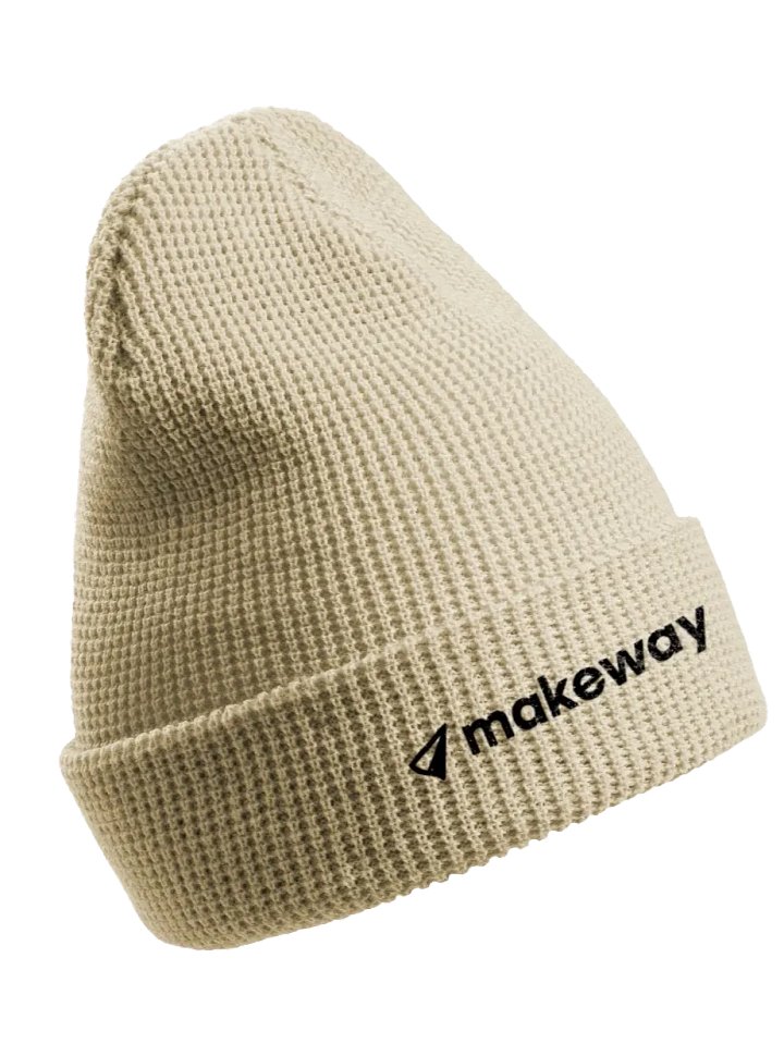 Makeway Waffle Beanie: Light Mode product image (1)
