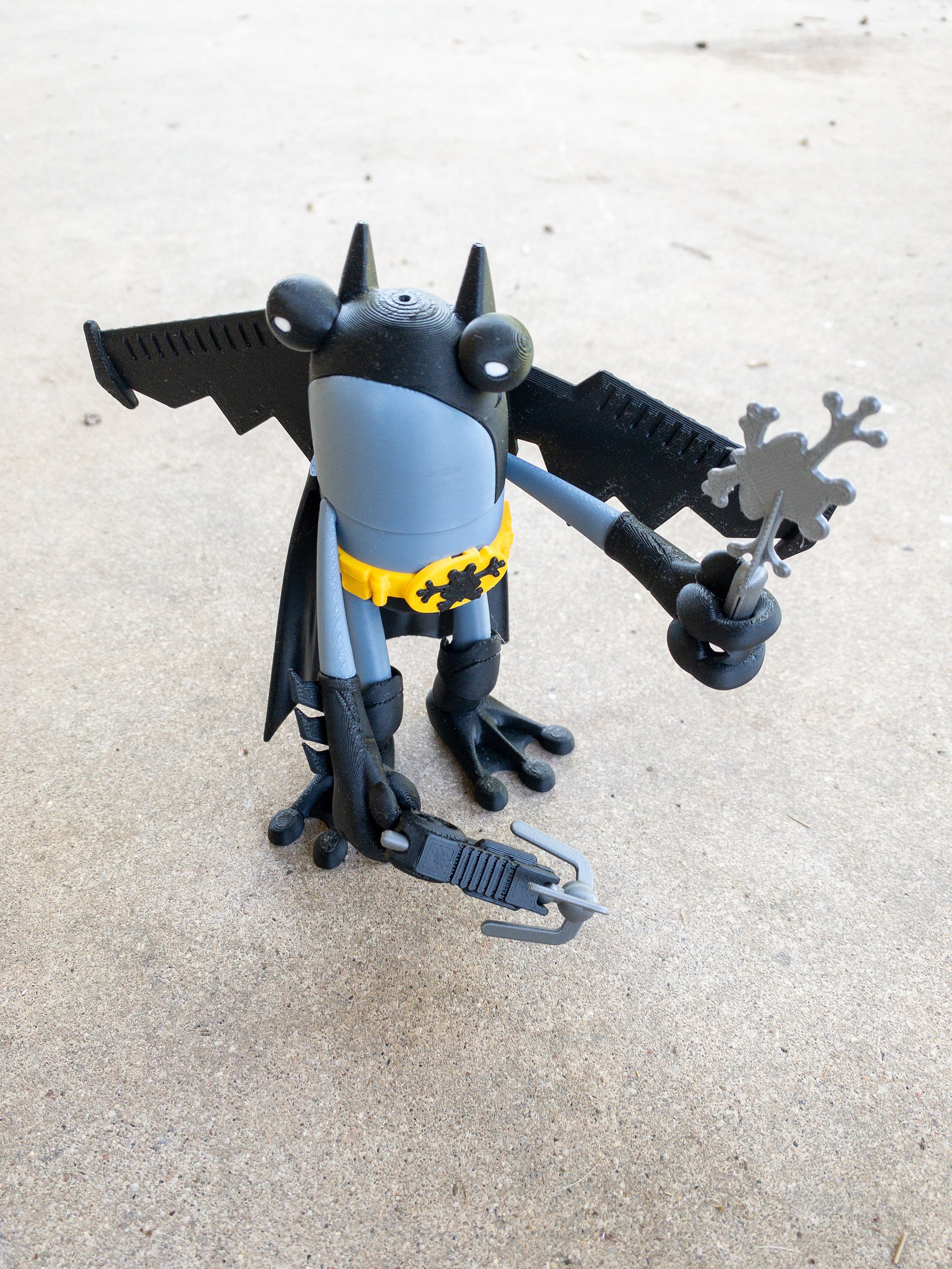 Bat Frog — 3D Printed Art Toy | Fully Articulated Designer Figure product image (1)