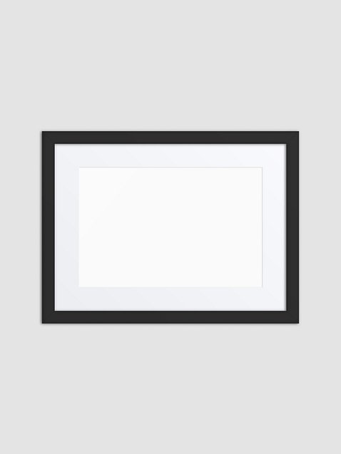 Photo showing Matte Paper Framed Poster With Mat (in)