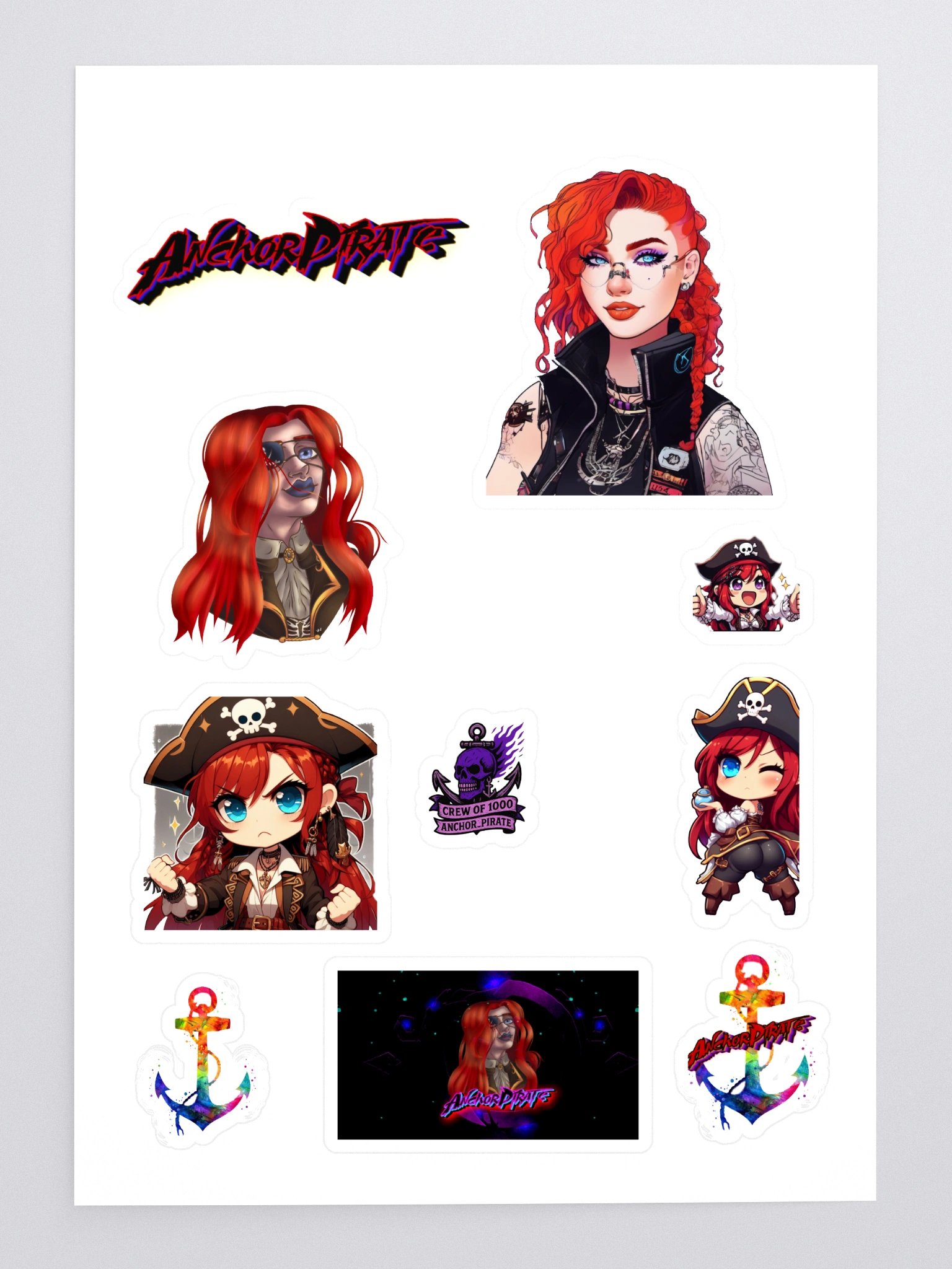 Anchor Pirate Multi Sticker Pack product image (3)