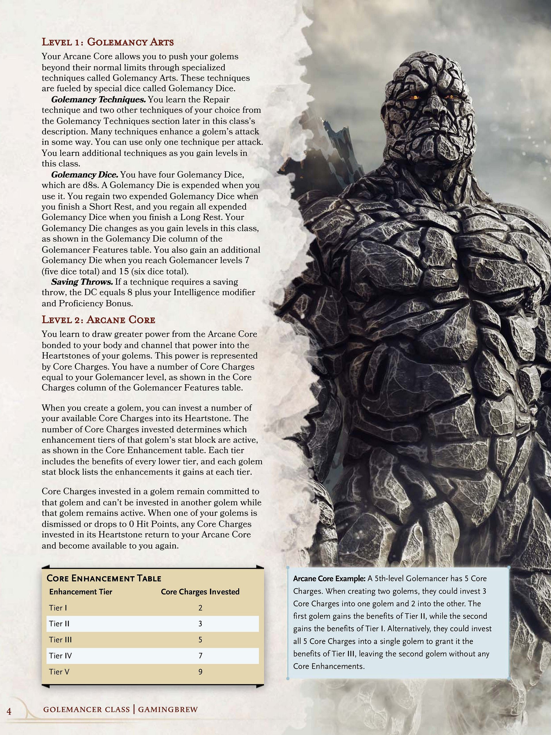 Golemancer 5E & 5.5E Class product image (5)