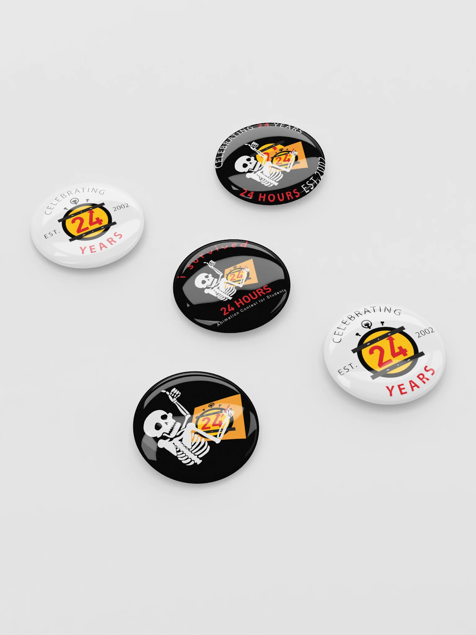 Celebrating 24 Years! Button Pins product image (3)
