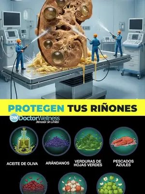Los 7 Mejores ALIMENTOS para LIMPIAR y REPARAR los RIÑONES Mantener la salud renal depende en gran medida de controlar la presión arterial, la inflamación y la carga de toxinas en la sangre. La ciencia actual destaca especialmente las dietas basadas en plantas y el patrón mediterráneo por su bajo contenido en ácidos y fósforo inorgánico. Aquí tienes 7 alimentos clave con sus respectivos sustentos científicos: 1. Aceite de Oliva Virgen Extra (AOVE) Es rico en ácido oleico y polifenoles con potentes efectos antiinflamatorios. Estudios indican que ayuda a reducir el daño renal y mejorar el perfil lipídico en pacientes con enfermedad renal. Estudio:Protective effects of olive in renal failure; a review on current knowledge   https://www.nephropathol.com/Article/jnp-20180705101419 (PMID: 30713531) 2. Arándanos (Cranberries) Son conocidos por prevenir infecciones del tracto urinario (ITU), lo cual protege indirectamente a los riñones de posibles cicatrices o daños causados por infecciones recurrentes. Estudio: Cranberries for preventing urinary tract infections https://pubmed.ncbi.nlm.nih.gov/37068952/ (PMID: 37068952) 3. Verduras de Hoja Verde (Espinaca, Acelga) Aportan fibra y antioxidantes. Aunque contienen potasio, el tratamiento culinario (remojo o cocción) reduce este mineral, permitiendo que su fibra ayude a excretar toxinas urémicas por el intestino. Estudio: Rethinking Nutrition in CKD: Plant Foods and Bioactive Compounds https://pubmed.ncbi.nlm.nih.gov/39115418/ (PMID: 39115418) 4. Pescados Azules (Salmón, Sardinas) Son fuentes de ácidos grasos Omega-3, que ayudan a reducir la inflamación sistémica y pueden disminuir la proteinuria (proteína en la orina), un marcador clave de daño renal. Estudio: The Effects of High-Protein Diets on Kidney Health https://pubmed.ncbi.nlm.nih.gov/32669325/ (Enfoque en calidad de proteína - PMID: 32669325) 5. Legumbres (Frijoles, Lentejas) A diferencia de la proteína animal, la proteína vegetal genera una menor carga ácida y el fósforo que contienen se absorbe en menor proporción (40-50%), lo que estresa menos al glomérulo renal. Estudio:  Plant-based diets for kidney disease prevention and treatment https://pubmed.ncbi.nlm.nih.gov/39115418/ (PMID: 39115418) 6. Ajo y Cebolla Ambos actúan como sustitutos naturales de la sal para dar sabor, lo cual es crítico para reducir la ingesta de sodio. Además, el ajo tiene propiedades antihipertensivas que protegen la microvasculatura renal. Referencia: Nutrition Interventions in Chronic Kidney Disease  https://pubmed.ncbi.nlm.nih.gov/27745594/ (Manejo de sodio y especias - PMID: 27745594) 7. Manzanas Son bajas en potasio y ricas en pectina (fibra soluble), lo que ayuda a reducir los niveles de colesterol y azúcar en sangre, factores que, si no se controlan, son las principales causas de fallo renal. Guía clínica:  Diet and Chronic Kidney Disease https://pubmed.ncbi.nlm.nih.gov/31728497/  (Importancia de frutas bajas en potasio - PMID: 31728497) #saludrenal #riñones #alimentacionsaludable #vidasana #nefrologia Recibe un Webinar Gratis para tener tu mejor forma posible: https://www.formulapierdepeso.com/ ** La información en este video no pretende ni implica ser un sustituto del consejo, diagnóstico o tratamiento médico profesional. Todo el contenido, incluidos texto, gráficos, imágenes e información, contenido en este video es solo para fines de información general y no reemplaza una consulta con su propio médico / profesional de la salud **