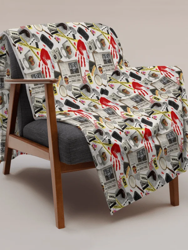True Crime Throw Blanket Sofa Cringe Binge product image (12)