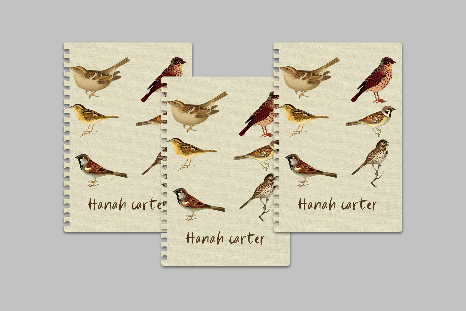 Sparrow: Notebook Cover Canva Template product image (1)