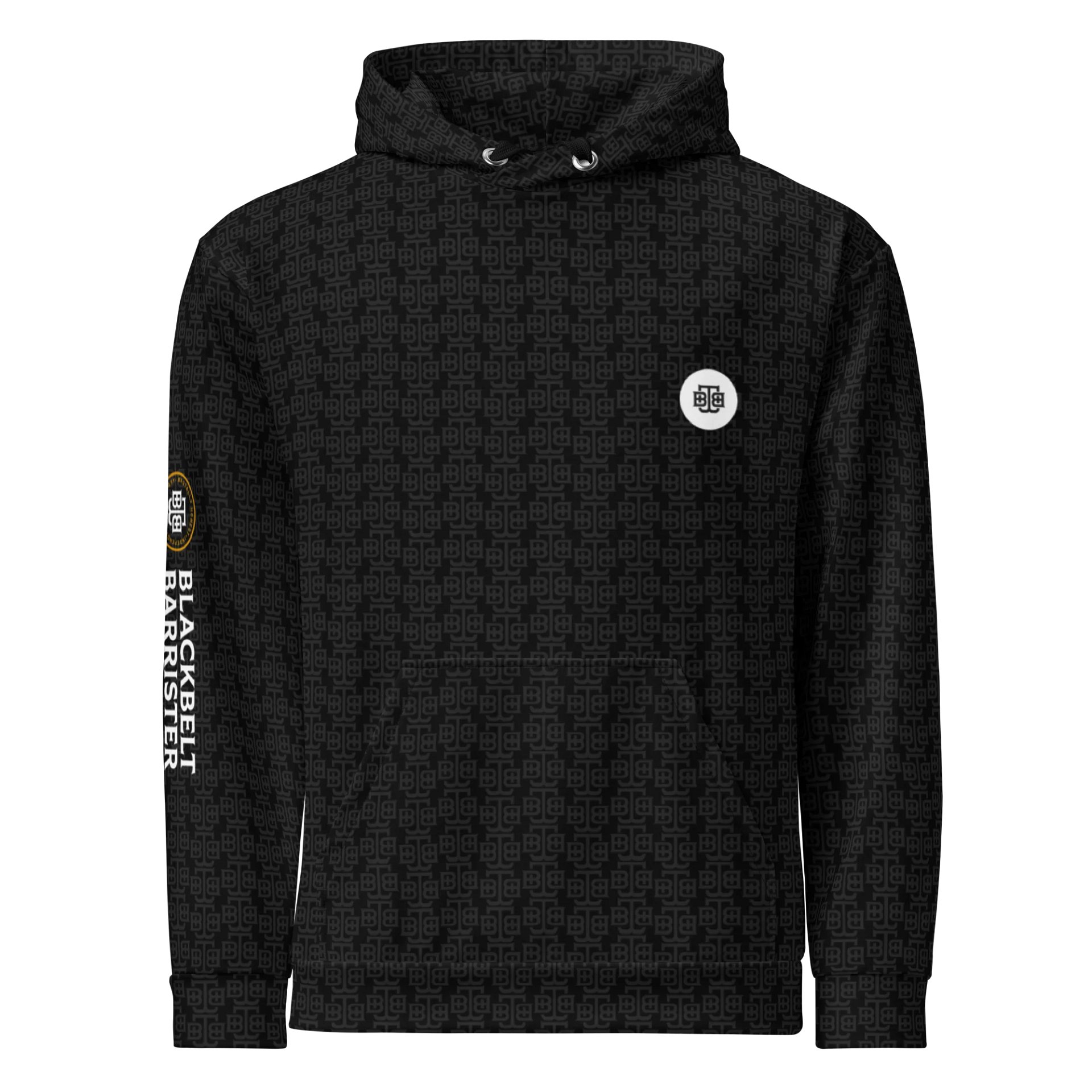 BBB All Over Print Black Hoodie product image (1)
