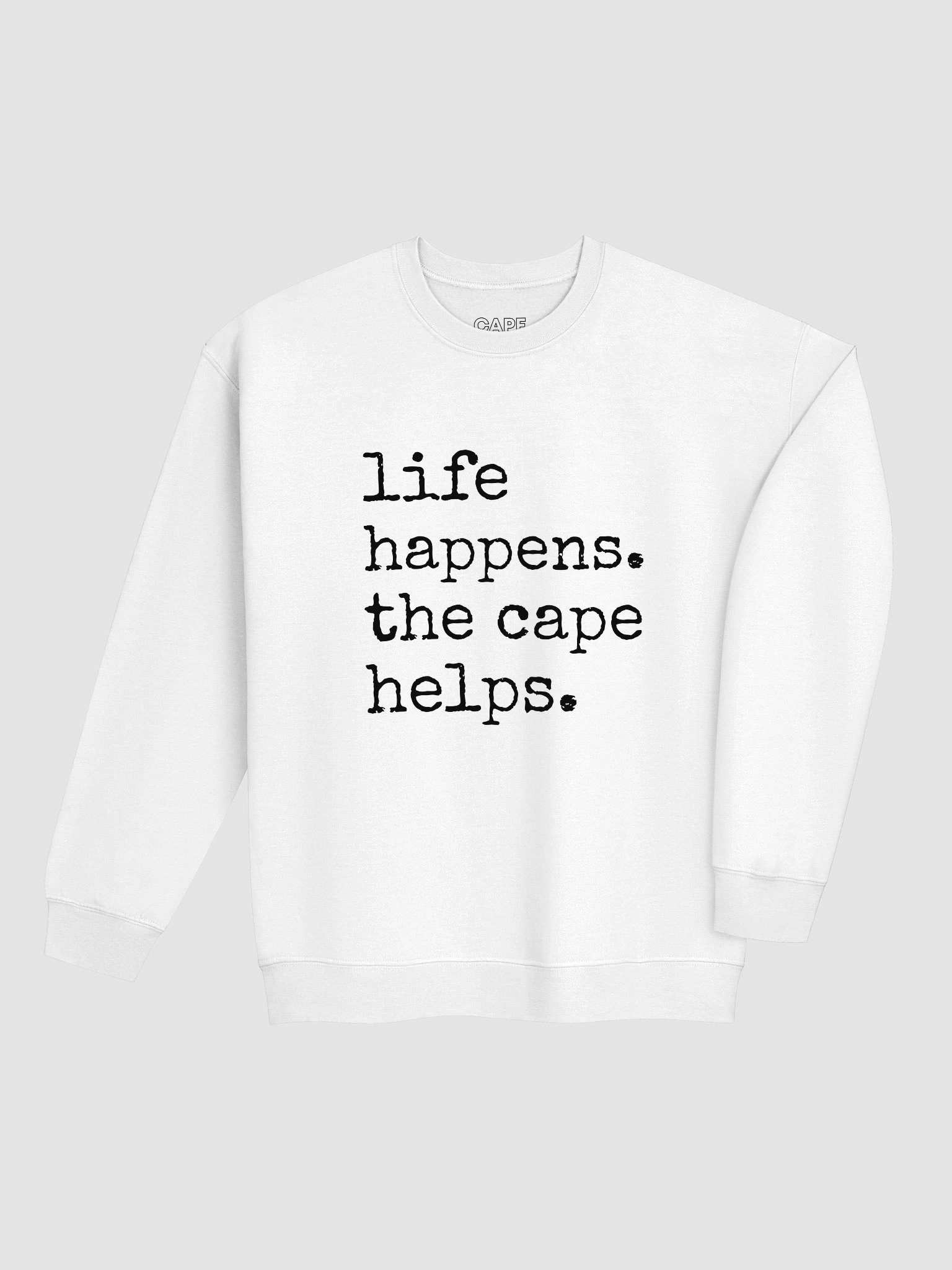 Life Happens The Cape Helps - Sweatshirt (Light) product image (32)