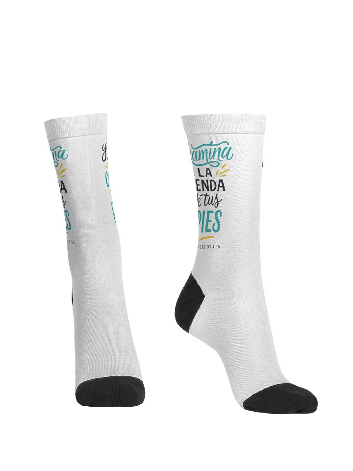 Christian Crew Socks (Spanish Verse) – Proverbs 4:26 product image (2)