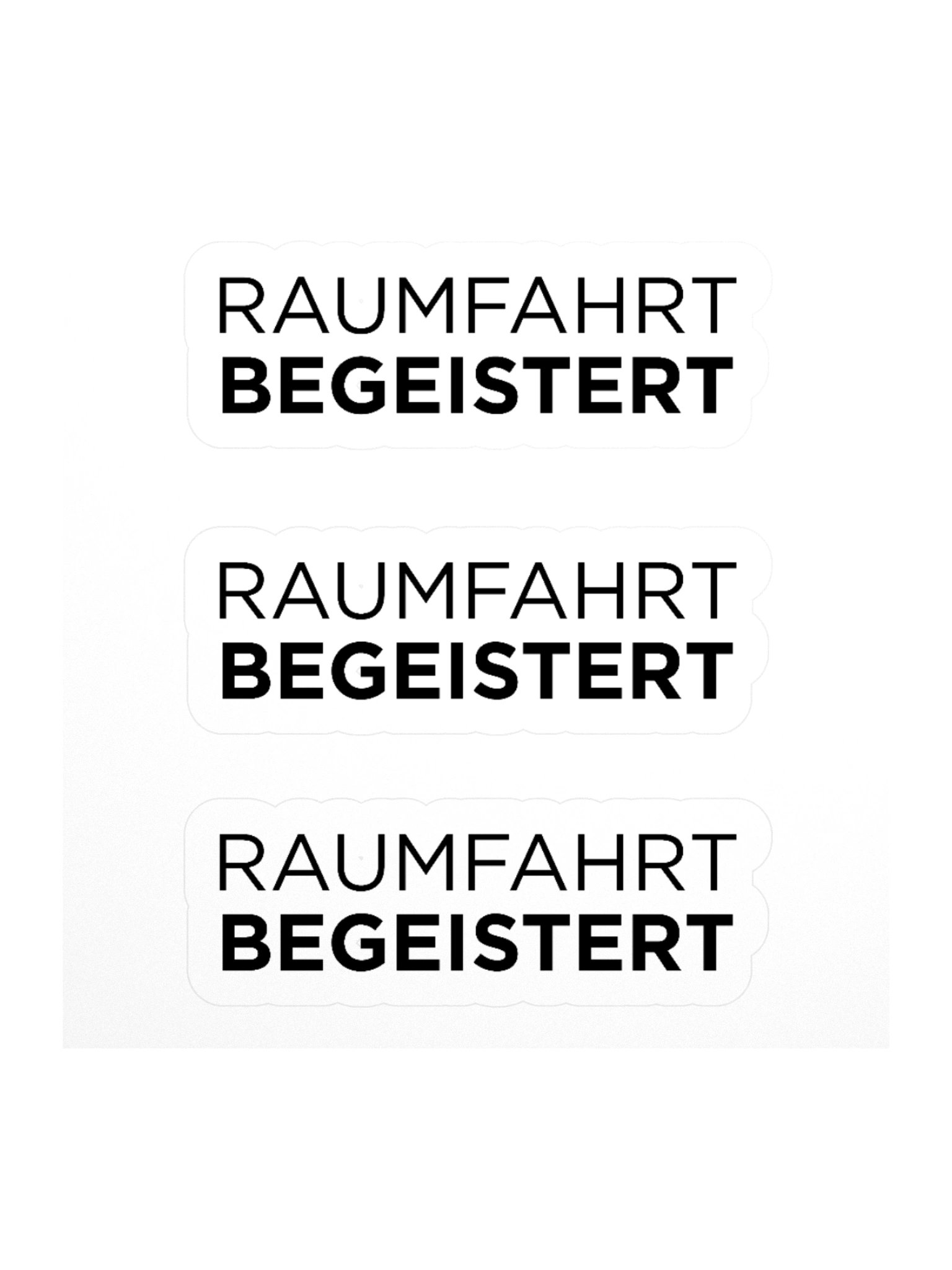 RAUMFAHRT BEGEISTERT Sticker product image (2)