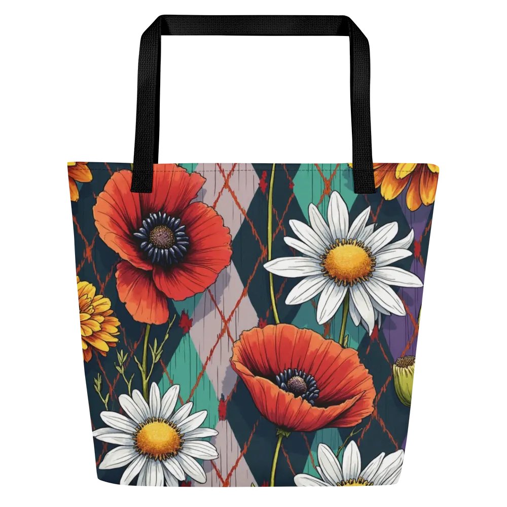 Blossoms Floral Tote With Pocket Bag #712 product image (1)