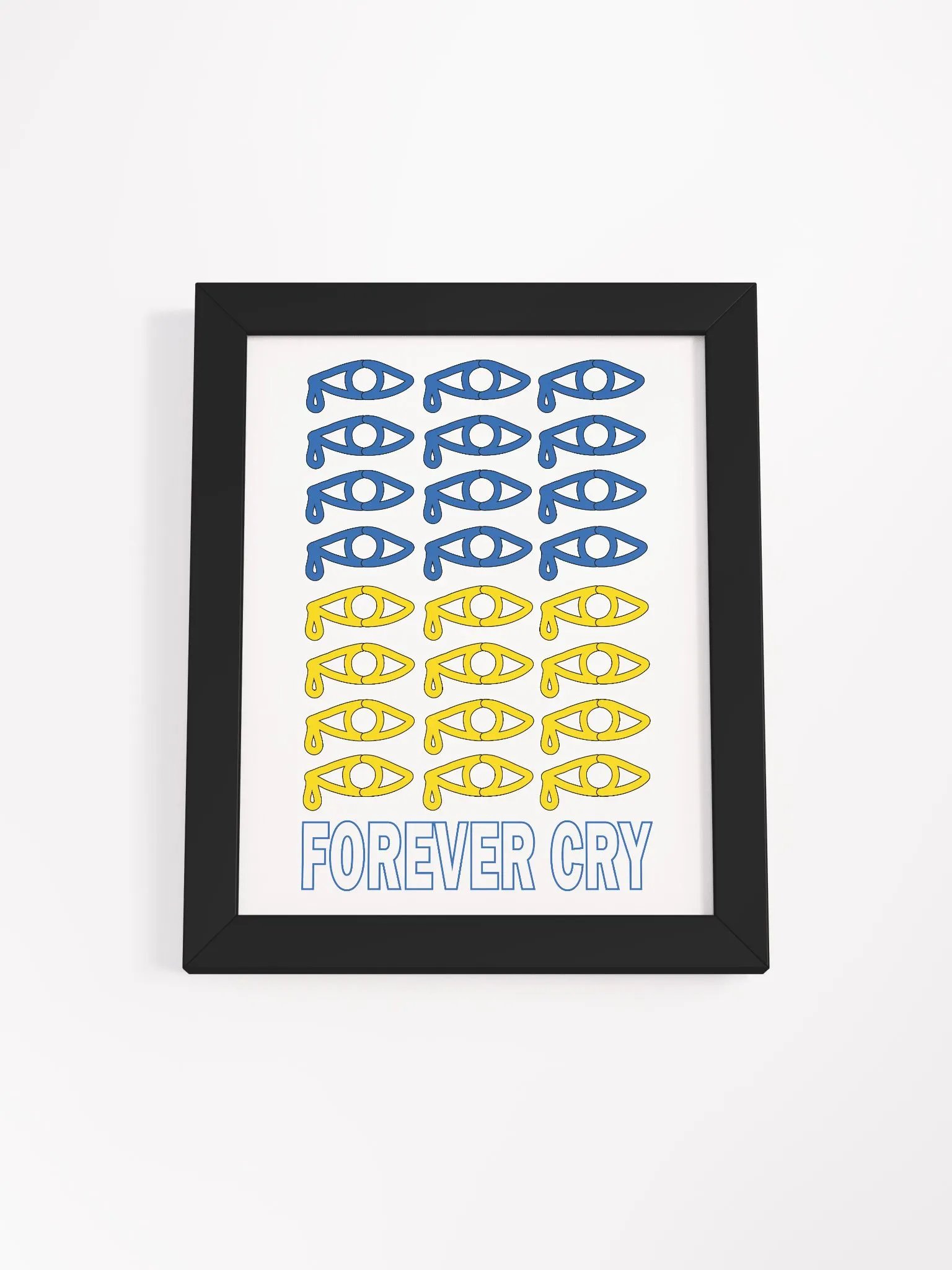 Ukraine - Forever Cry - Framed High-Quality Matte Poster product image (1)
