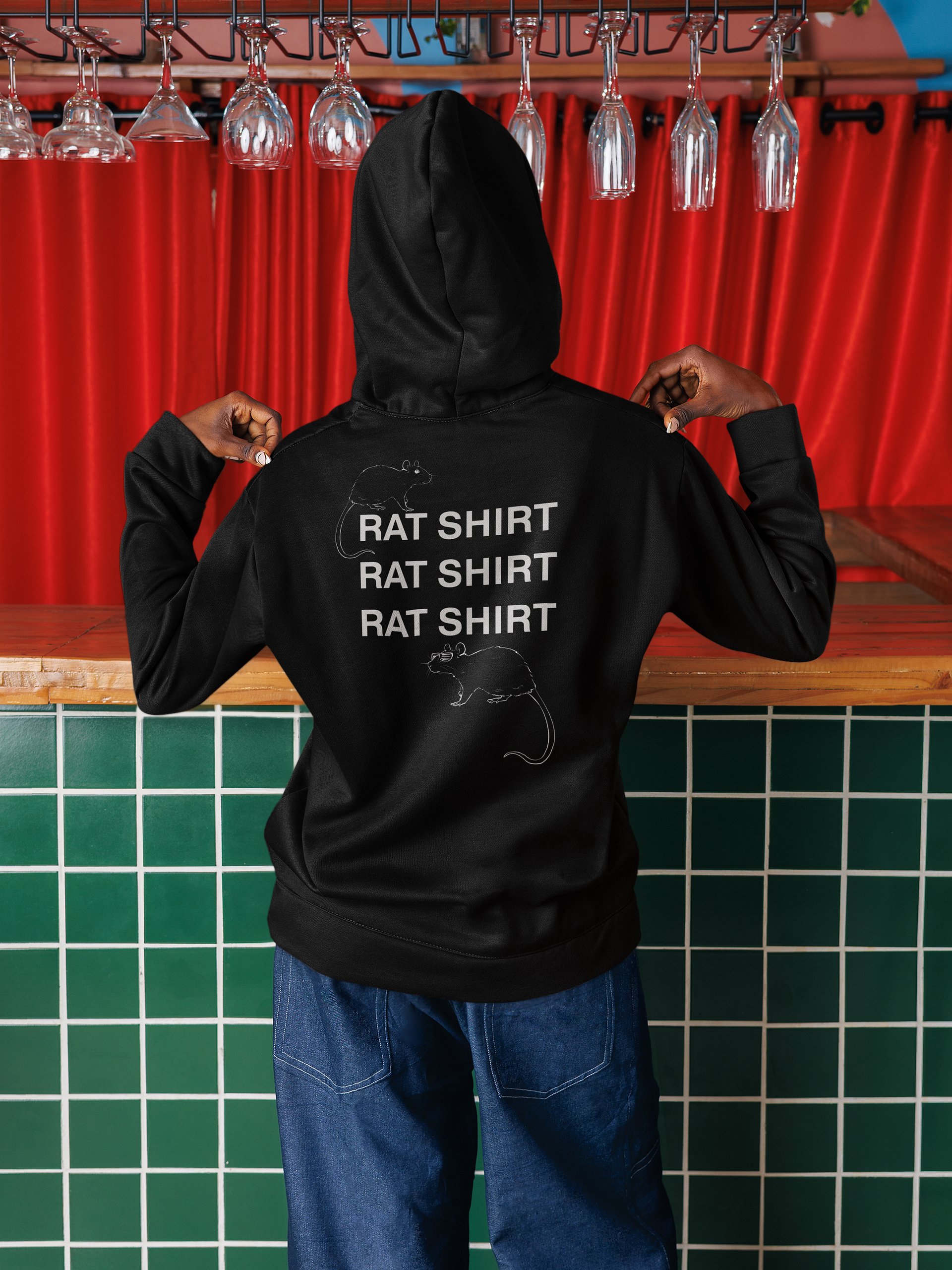 Rat Shirt zip hoodie product image (1)