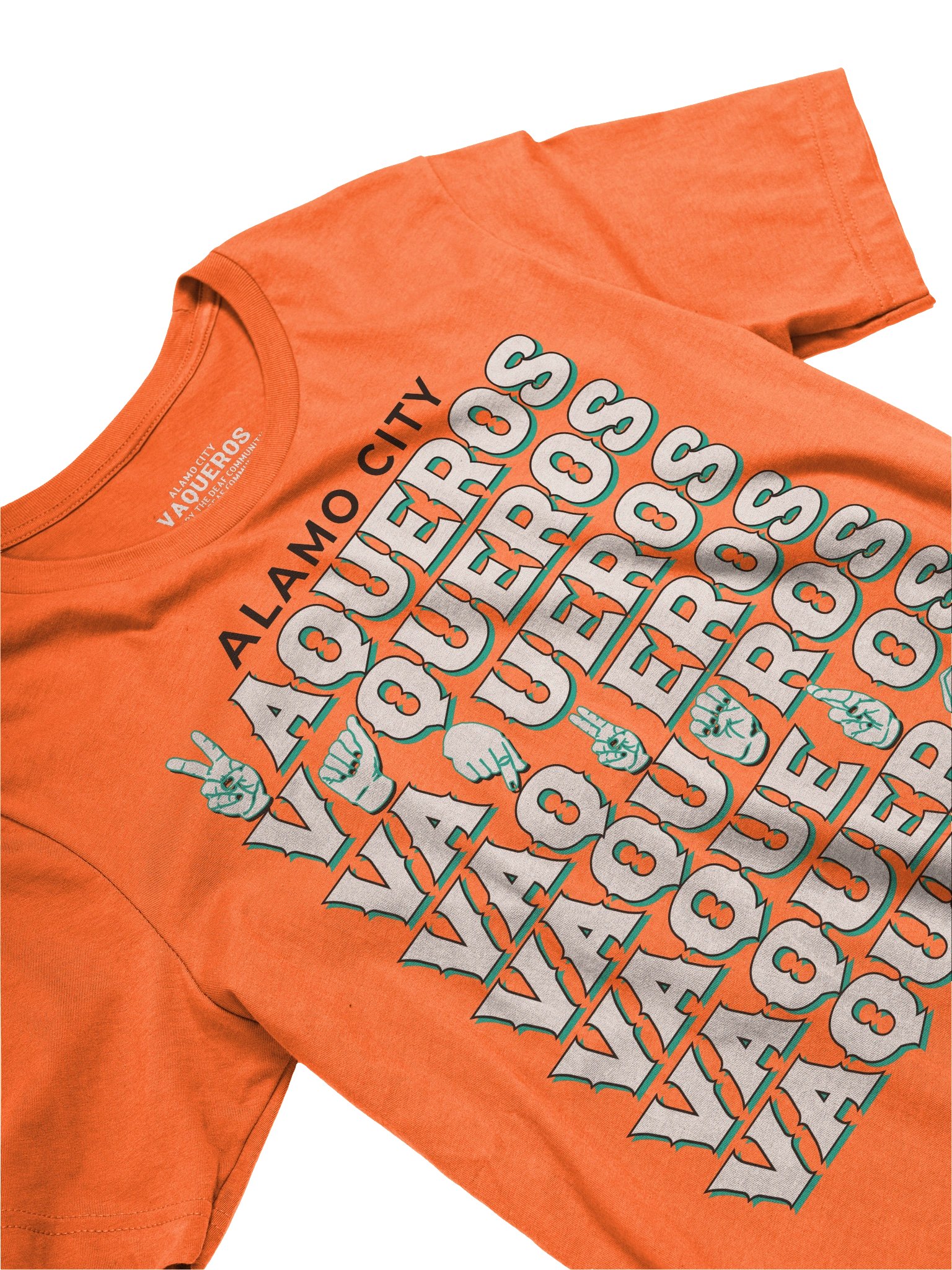 Alamo City Vaqueros Orange ASL Shirt product image (2)