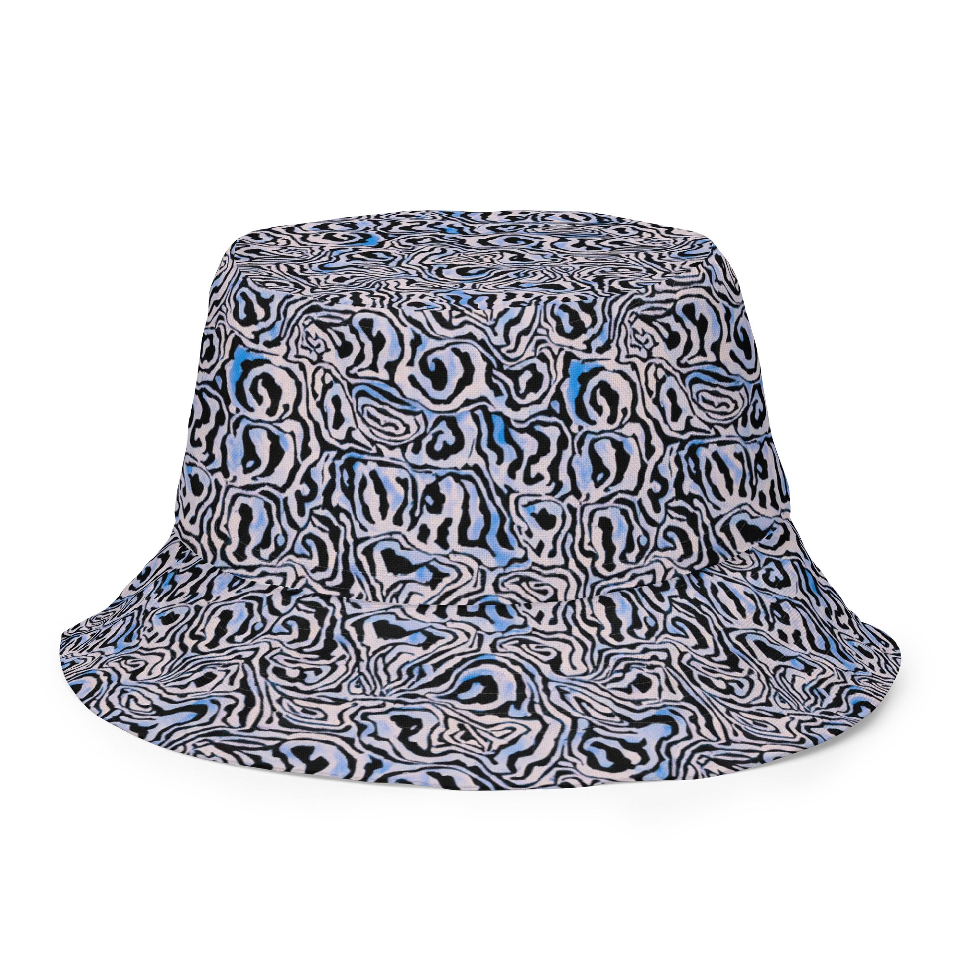 Blue Black Snake Pattern Hat product image (8)