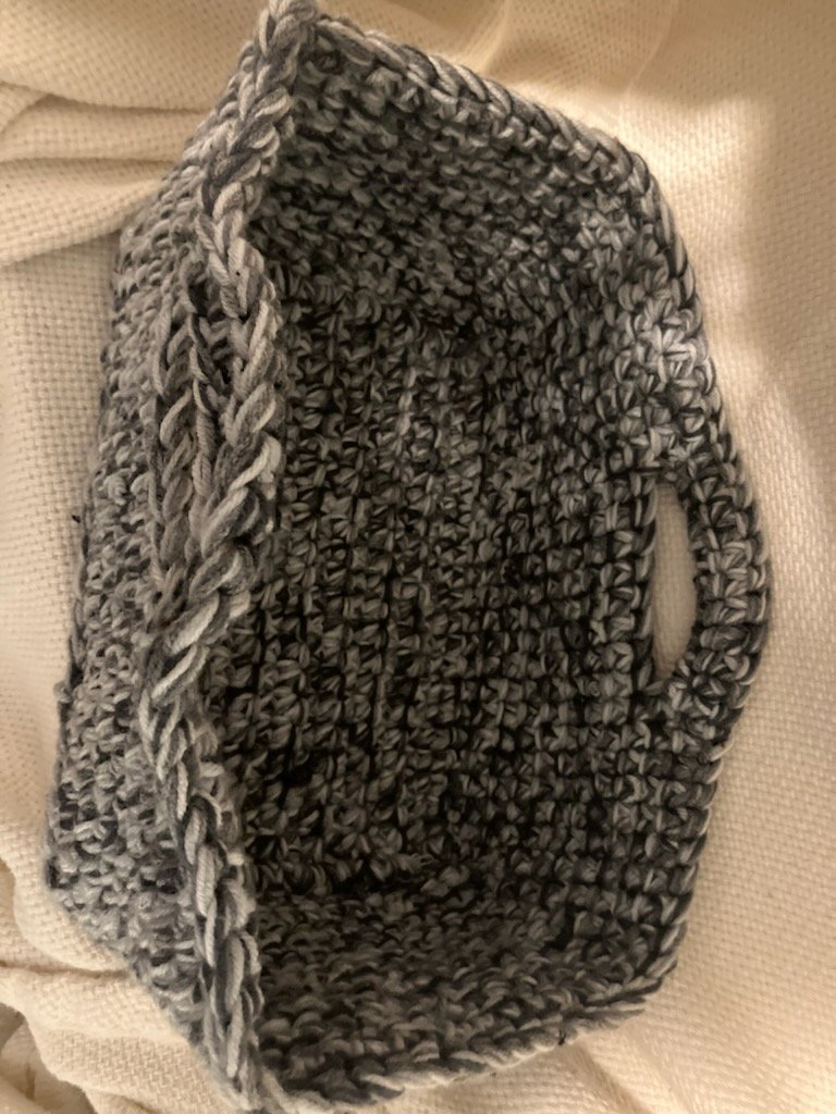 Monochromatic Gray - One-of-a-Kind Designer Crochet Basket product image (4)
