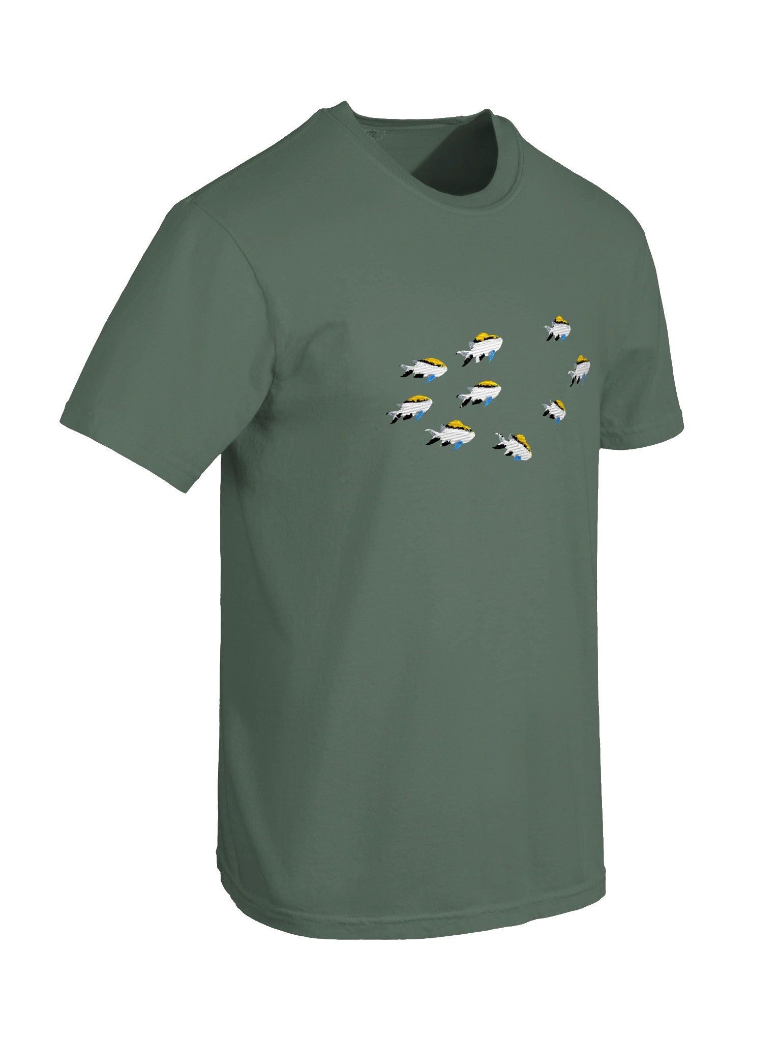 A School of Barrier Reef Chromis Embroidered Premium Shirt | Saltwater Reef Aquarium Fish & Marine Life Apparel product image (30)