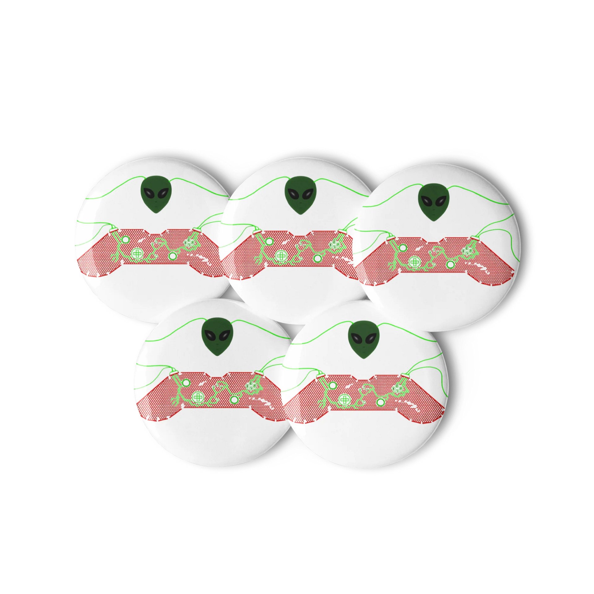 Alien Circuit Gaming Pin Buttons Set product image (3)