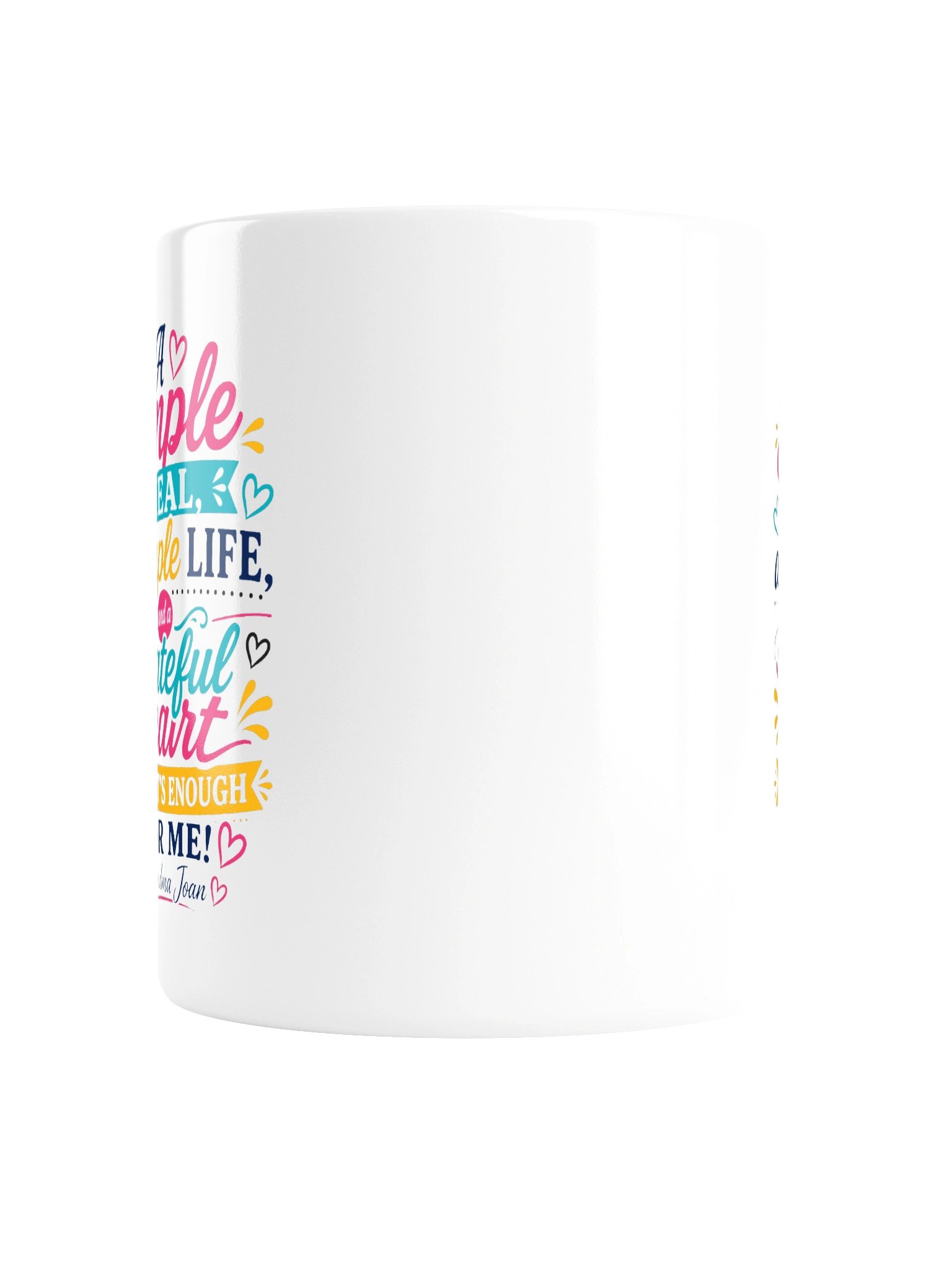 A Simple Meal, A Simple Life! - White Glossy Mug product image (3)