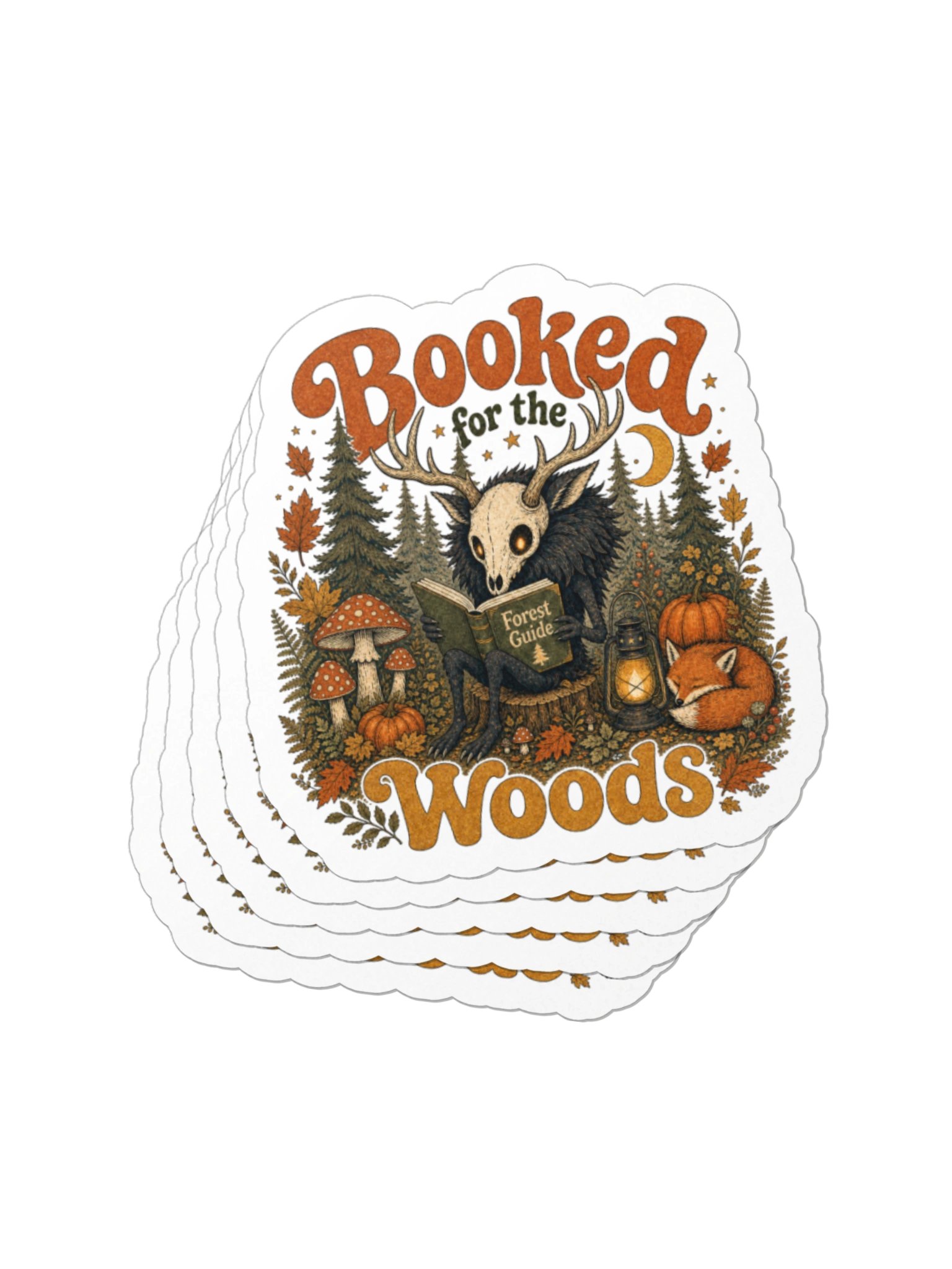 Booked for the Woods Vintage Woodland Sticker product image (6)