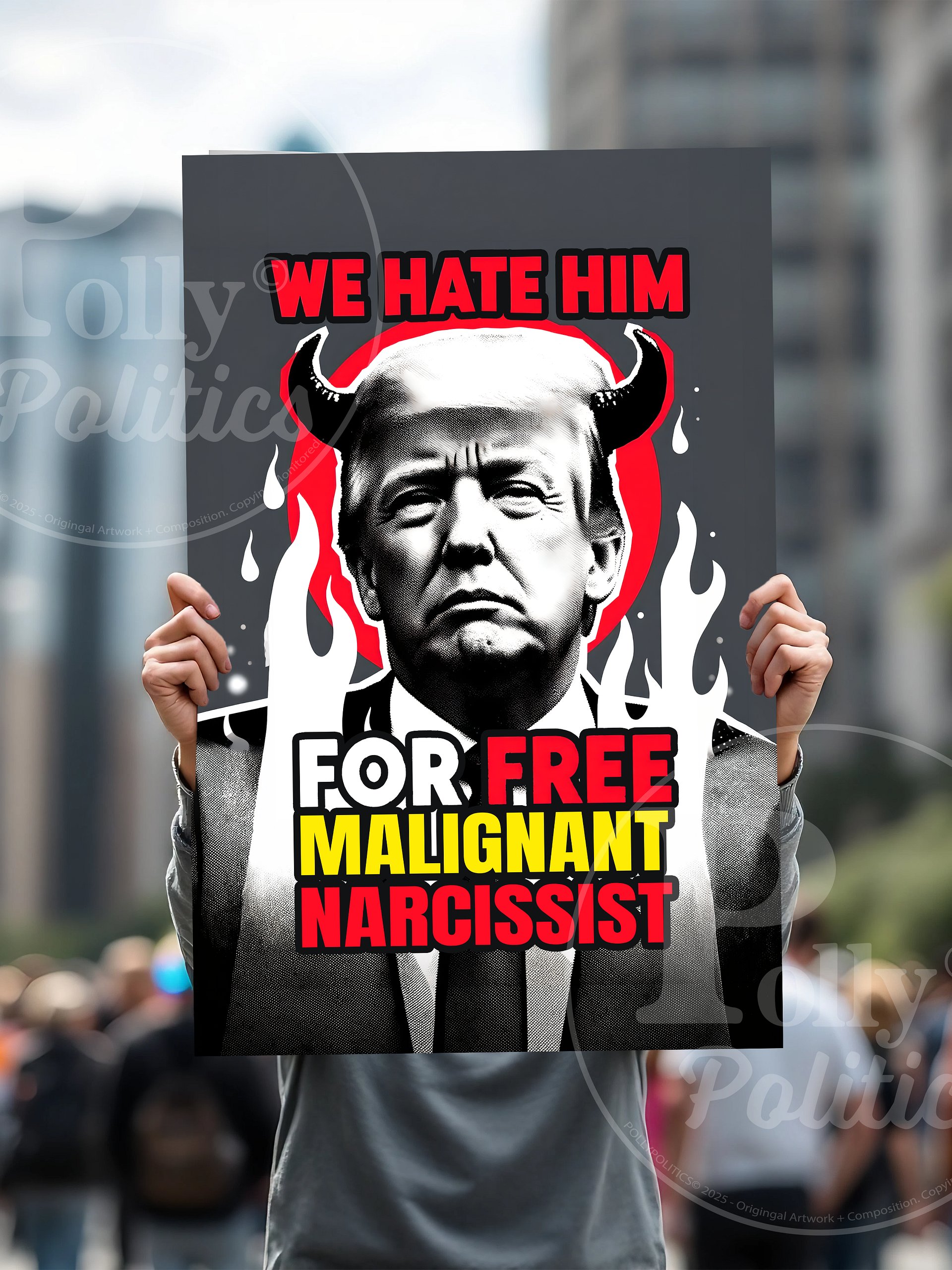 Malignant Narcissist Protest Sign product image (5)