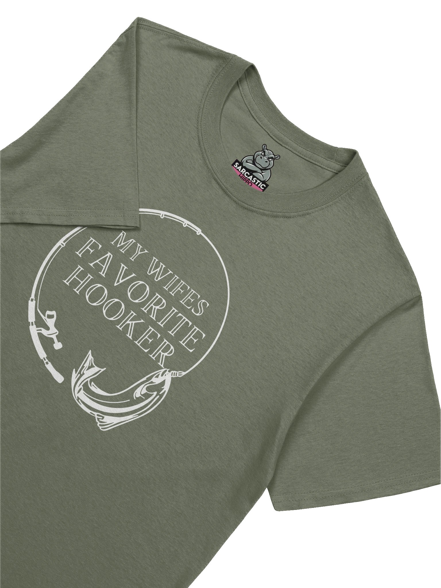 "My Wife’s Favorite Hooker" T-Shirt – Funny Fishing Tee with Savage Humor product image (1)