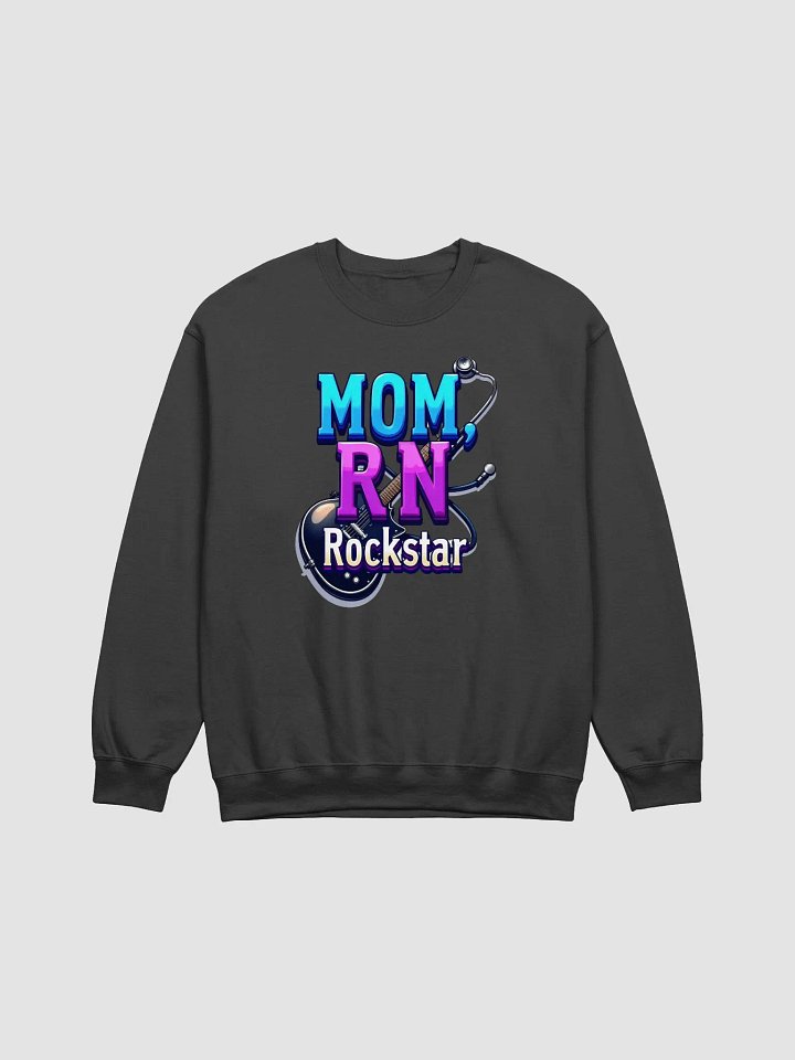 Rockstar, RN, mom, guitar Tribute Crewneck Sweatshirt product image (6)
