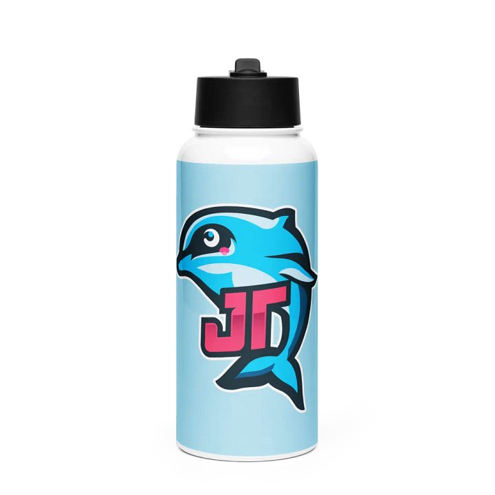 Dolphin Joy Stainless Steel Water Bottle product image (1)