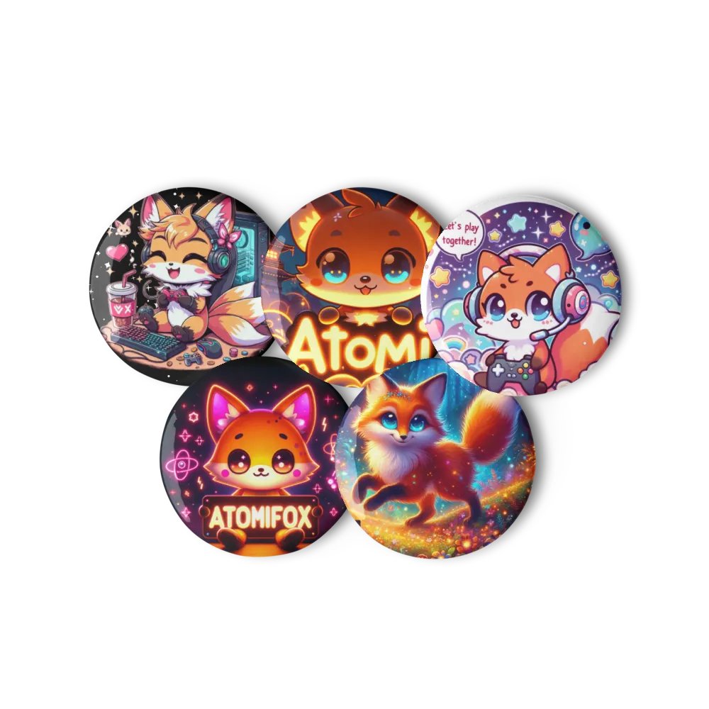 Whimsical Fox Pin Button Set product image (11)