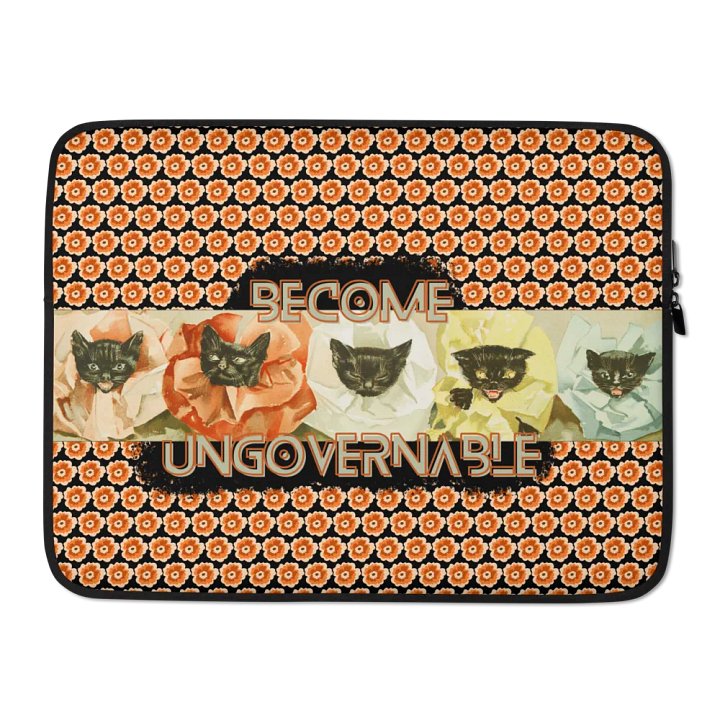 KC, Become Ungovernable (cats), Patterned Laptop Sleeve product image (2)
