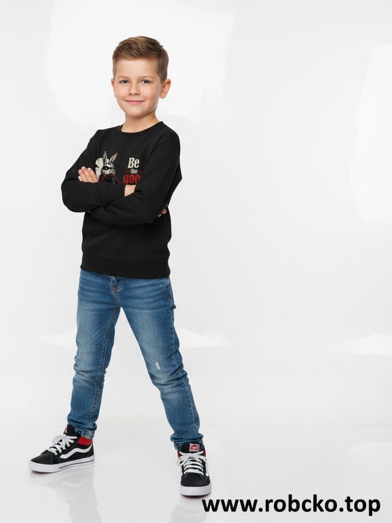 "Be the Good Guy" Kids Crew Neck Sweatshirt product image (9)