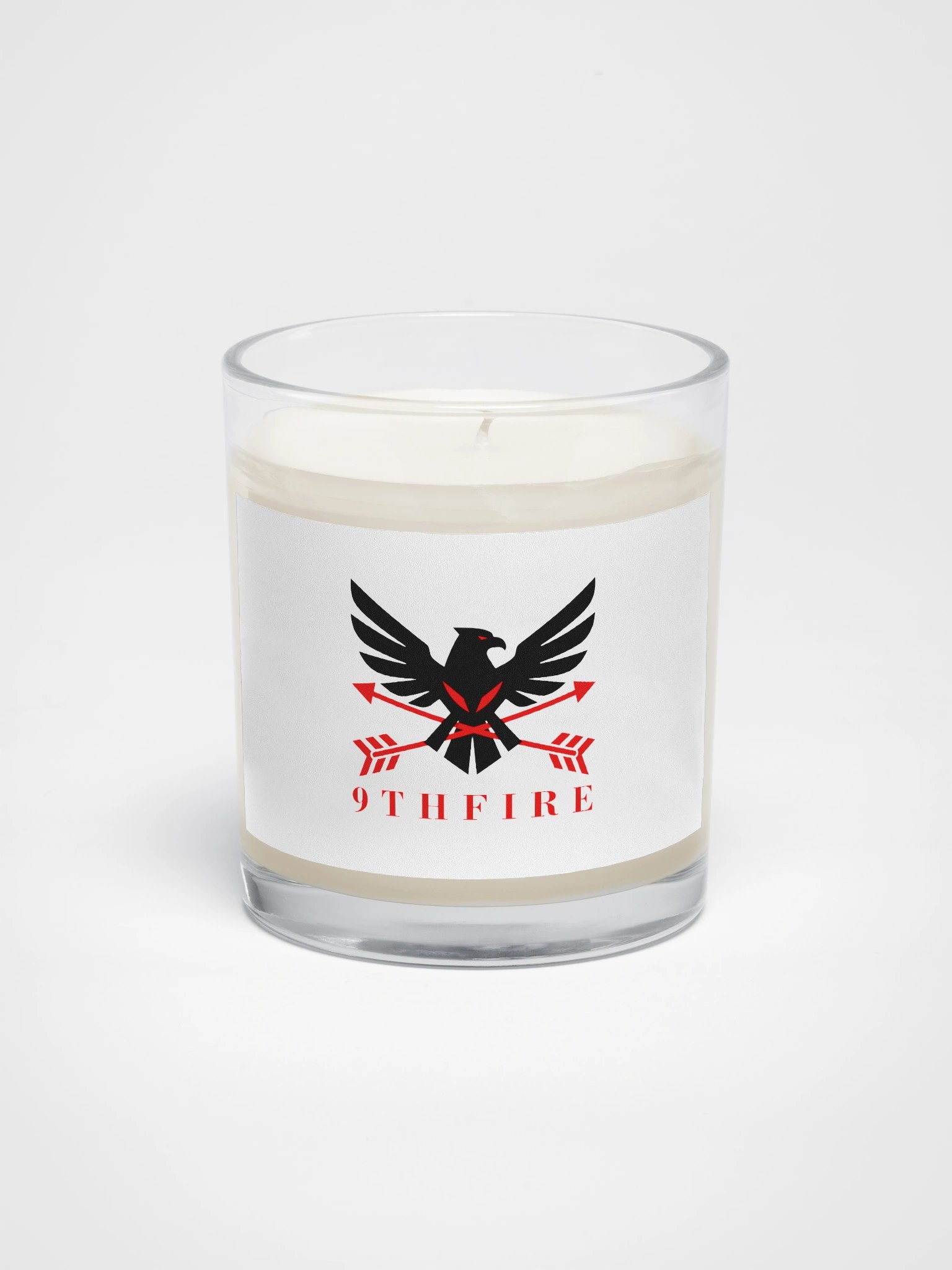 Soy Wax Candle In A Clear Glass Jar product image (1)
