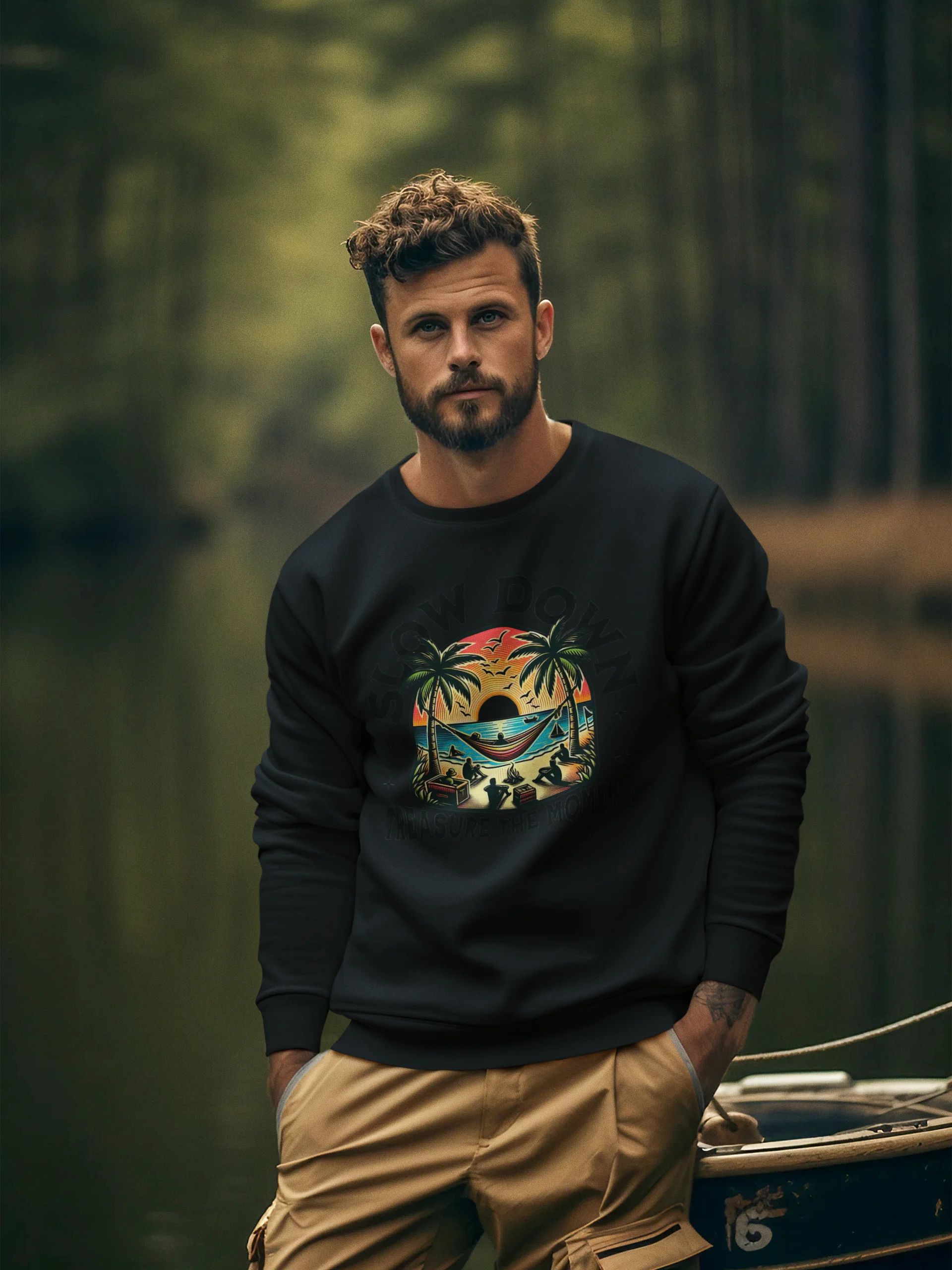 Slow Down & Treasure the Moment Sweatshirt (Unisex) product image (4)