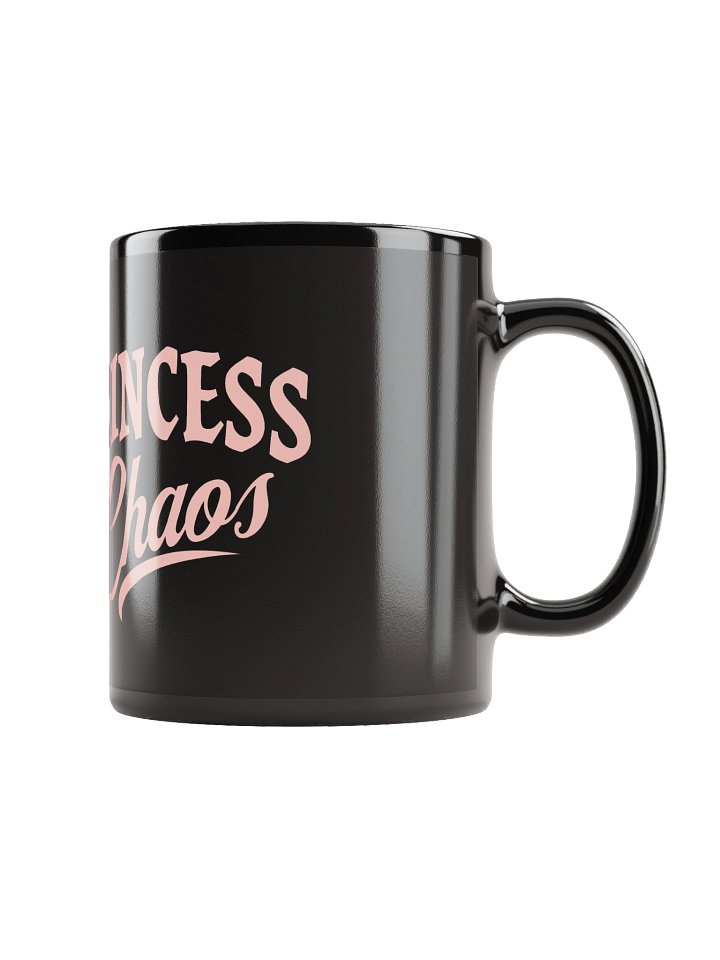 Princess of Chaos Skull Mug Pink on Black product image (1)