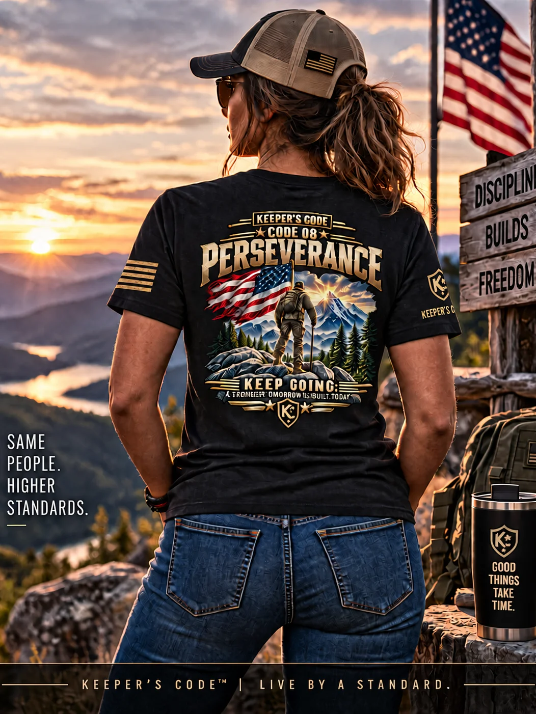 Keeper’s Code™ Women’s CODE 08 Perseverance Keep Going T-Shirt product image (2)