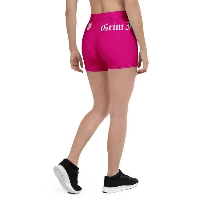 GRIMFAM - PERKY PEACH GYM SHORTS #1 Hot Pink product image (2)