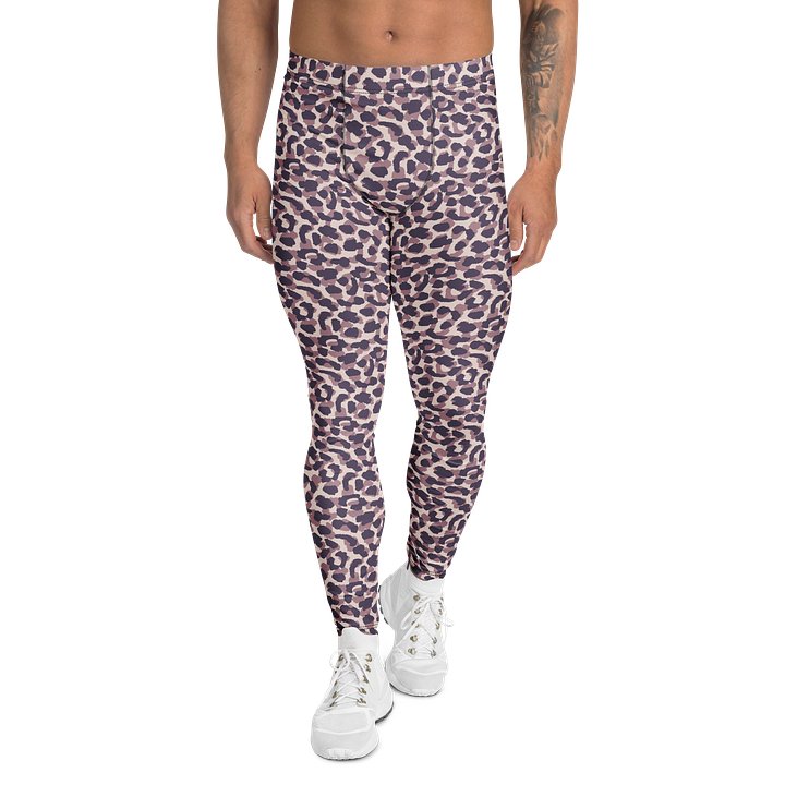 Comfortable Men's Leggings Bold Leopard Print product image (1)