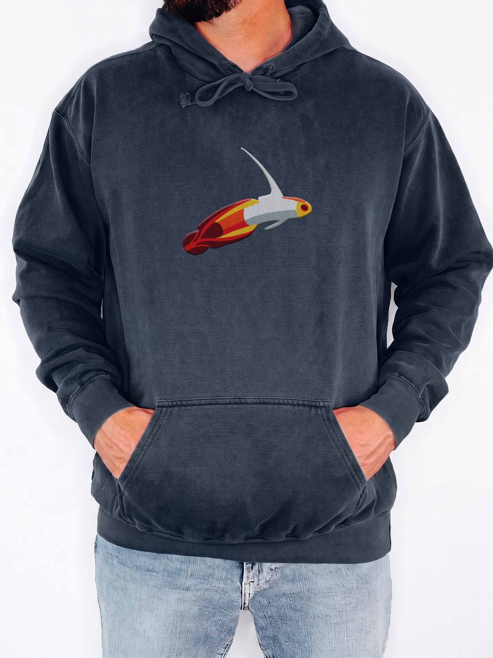 Firefish Goby Embroidered Hoodie | Saltwater Reef Aquarium Fish & Marine Life Apparel product image (2)