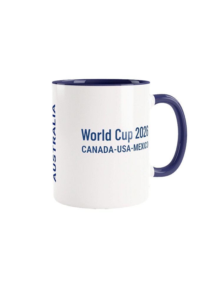 Australia 2026 World Cup Flag Mug - Australia Soccer Fan Coffee Cup - Premium Two-Tone Ceramic Mug product image (1)